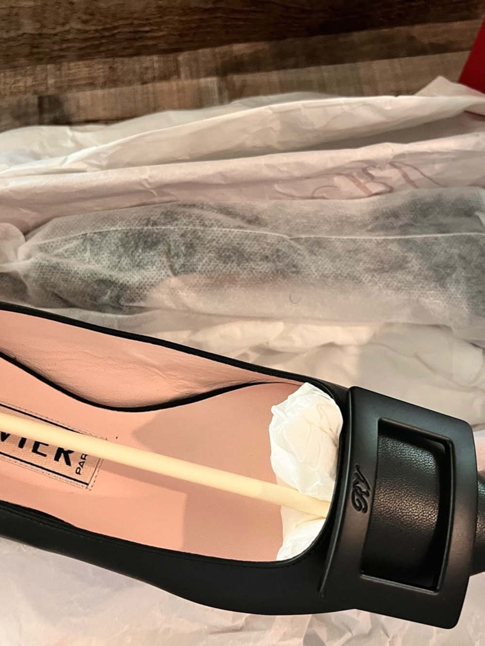 ROGER VIVIER Gommettine Ballerinas flats in black leather size 39 - NEW - Picture 7 of 16